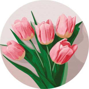Malen nach Zahlen - Zarte Tulpen ©art_selena_ua