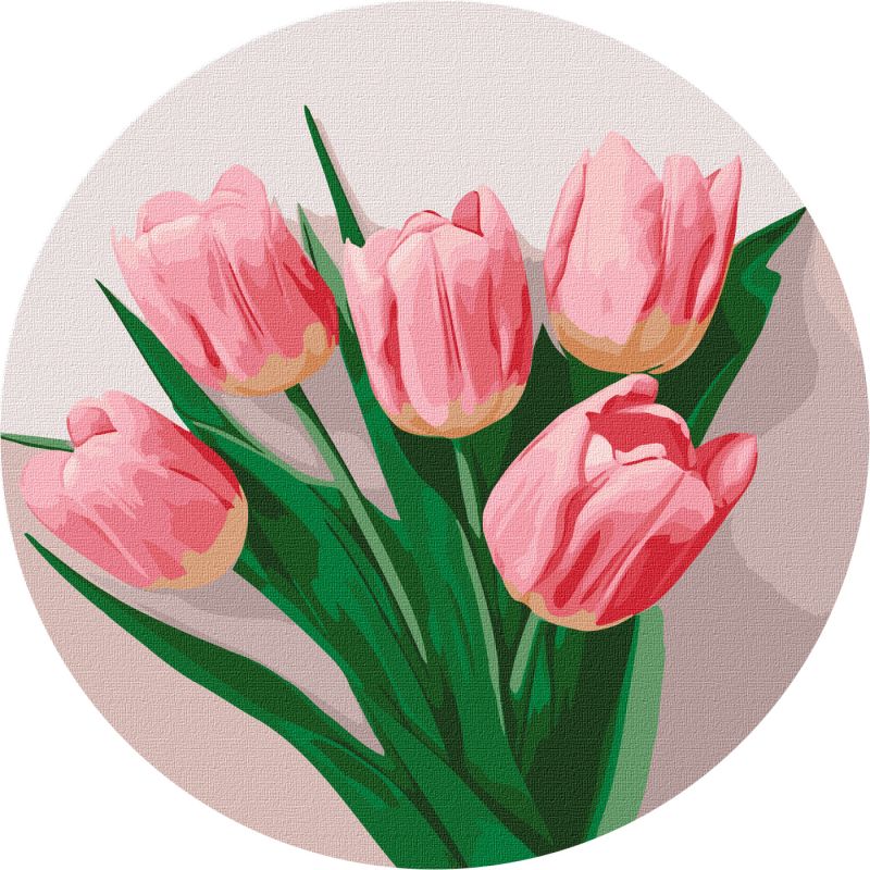 Malen nach Zahlen - Zarte Tulpen ©art_selena_ua