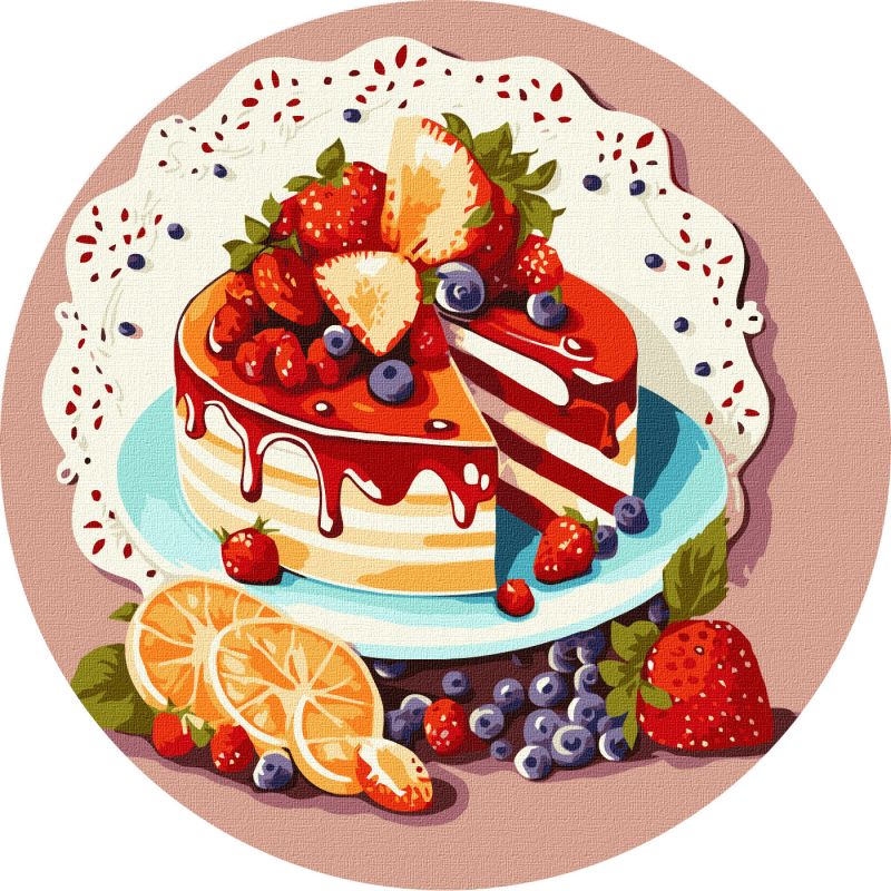 Malen nach Zahlen - Obst-Dessert ©art_selena_ua