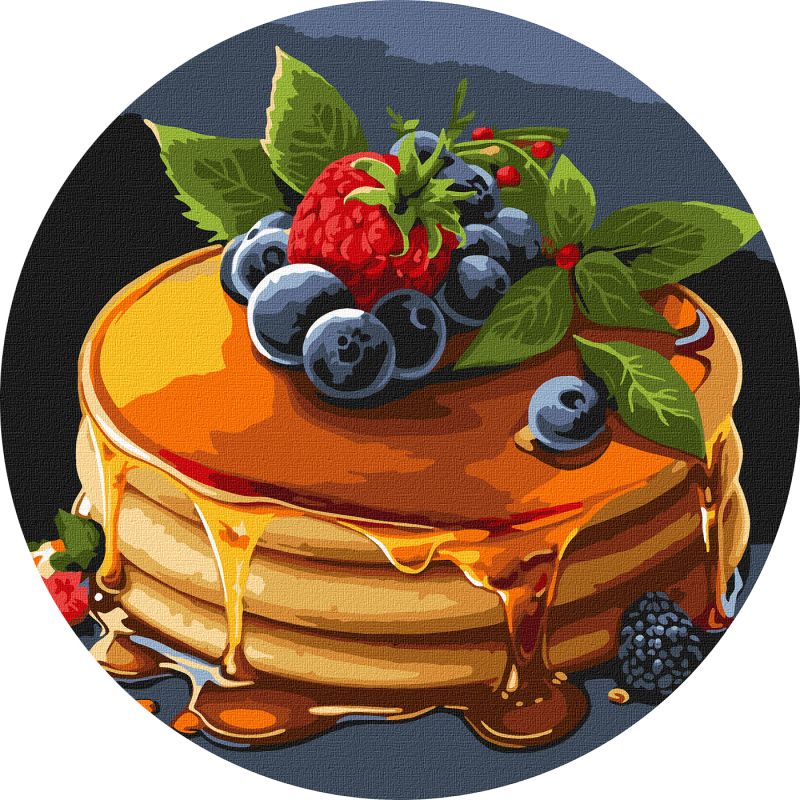 Malen nach Zahlen - Appetitliche Pfannkuchen ©art_selena_ua