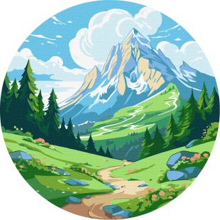 Malen nach Zahlen - Grünes Tal ©art_selena_ua