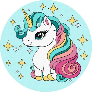 Malen nach Zahlen - Kleines Einhorn ©art_selena_ua
