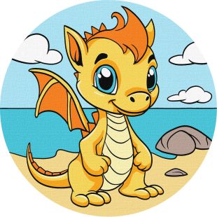 Malen nach Zahlen - Magischer Drache ©art_selena_ua