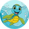 Malen nach Zahlen - Bezaubernde Schildkröte ©art_selena_ua