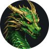 Painting by numbers - The green dragon ©art_selena_ua