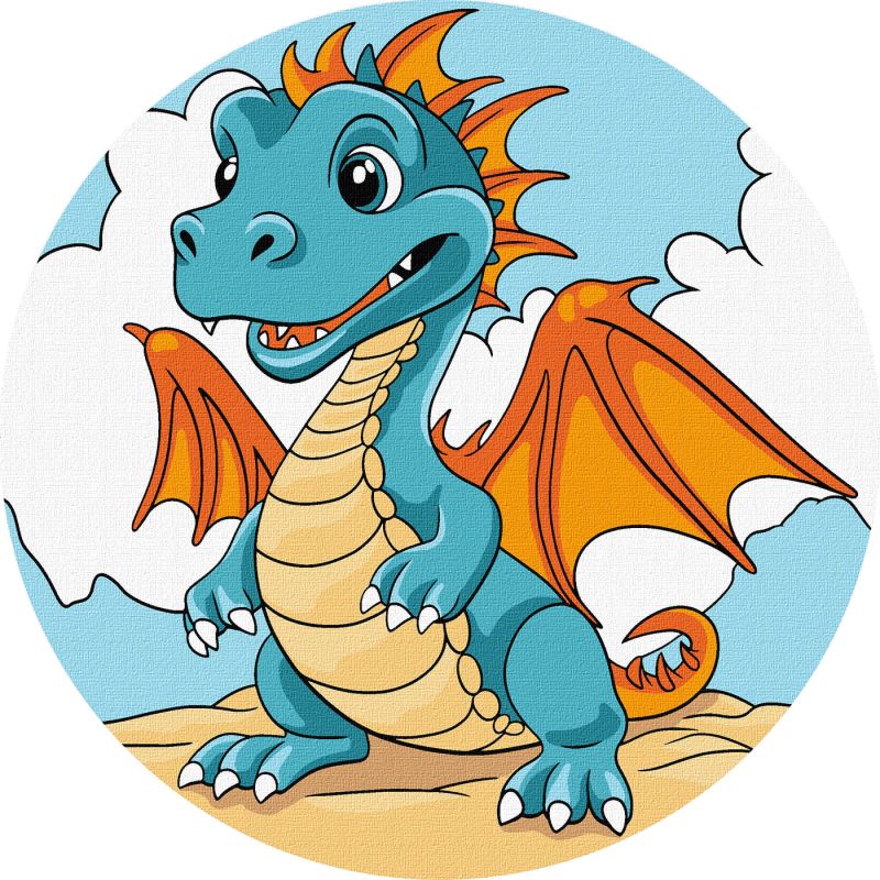 Malen nach Zahlen - Der Gang des Drachen ©art_selena_ua