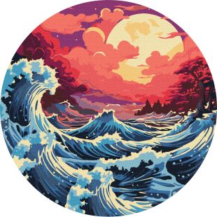 Malen nach Zahlen - Sonnenuntergang am Meer ©art_selena_ua