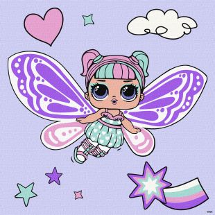 Malen nach Zahlen - L.O.L. Surprise! O.M.G. Fairies Sweetiefly