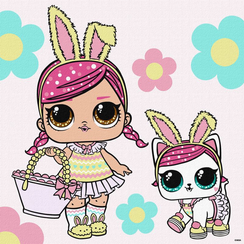 Painting by numbers - L.O.L. Surprise! Spring Bling Hops with Kittea