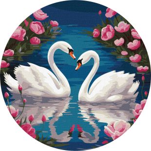 Malen nach Zahlen - Die Anmut der Schwäne ©art_selena_ua