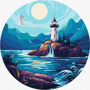 Malen nach Zahlen - Ein heller Leuchtturm ©art_selena_ua