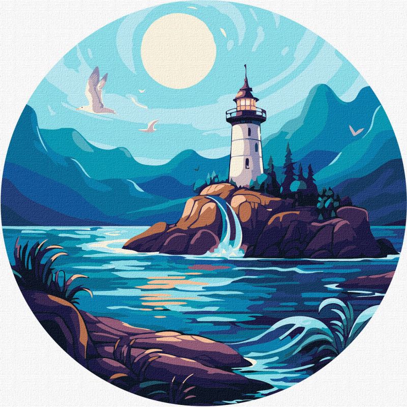 Malen nach Zahlen - Ein heller Leuchtturm ©art_selena_ua