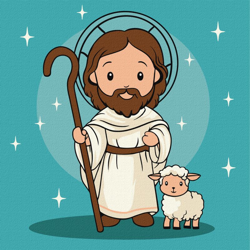 Malen nach Zahlen - Süßer Jesus ©art_selena_ua