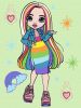 Painting by numbers - Rainbow High Amaya Raine