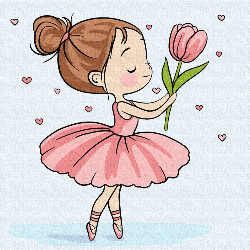 Malen nach Zahlen - Frühlingsballerina ©art_selena_ua