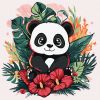 Malen nach Zahlen - Panda in den Tropen ©art_selena_ua
