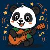 Malen nach Zahlen - Panda mit Gitarre ©art_selena_ua