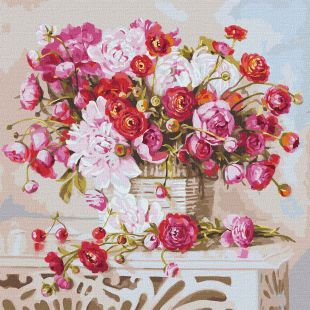 Malen nach Zahlen - Blumenstrauß der Erinnerungen (groß) ©Ira Volkova