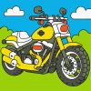 Malen nach Zahlen - Der Traum des kleinen Motorradfahrers ©art_selena_ua
