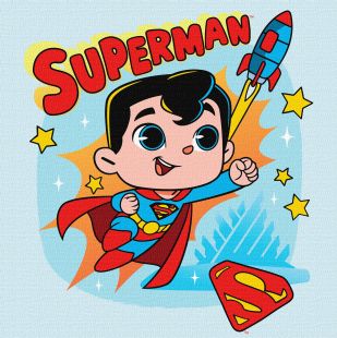 Malen nach Zahlen - Superman: Flug zu den Sternen ©Warner Bros.