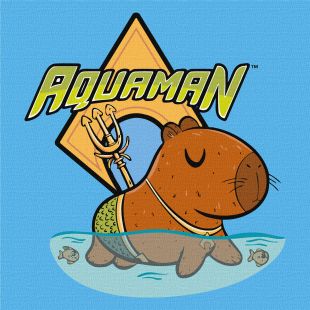 Malen nach Zahlen - Capybara - Aquaman ©Warner Bros.
