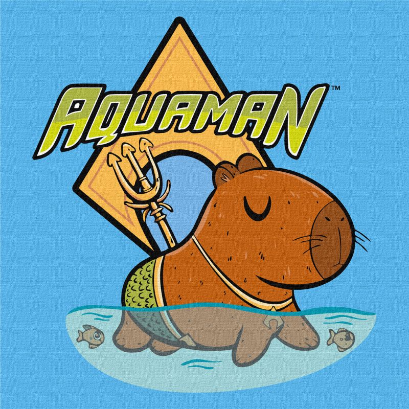 Malen nach Zahlen - Capybara - Aquaman ©Warner Bros.