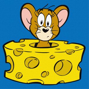 Malen nach Zahlen - Tom und Jerry: Käseliebhaber ©Warner Bros.