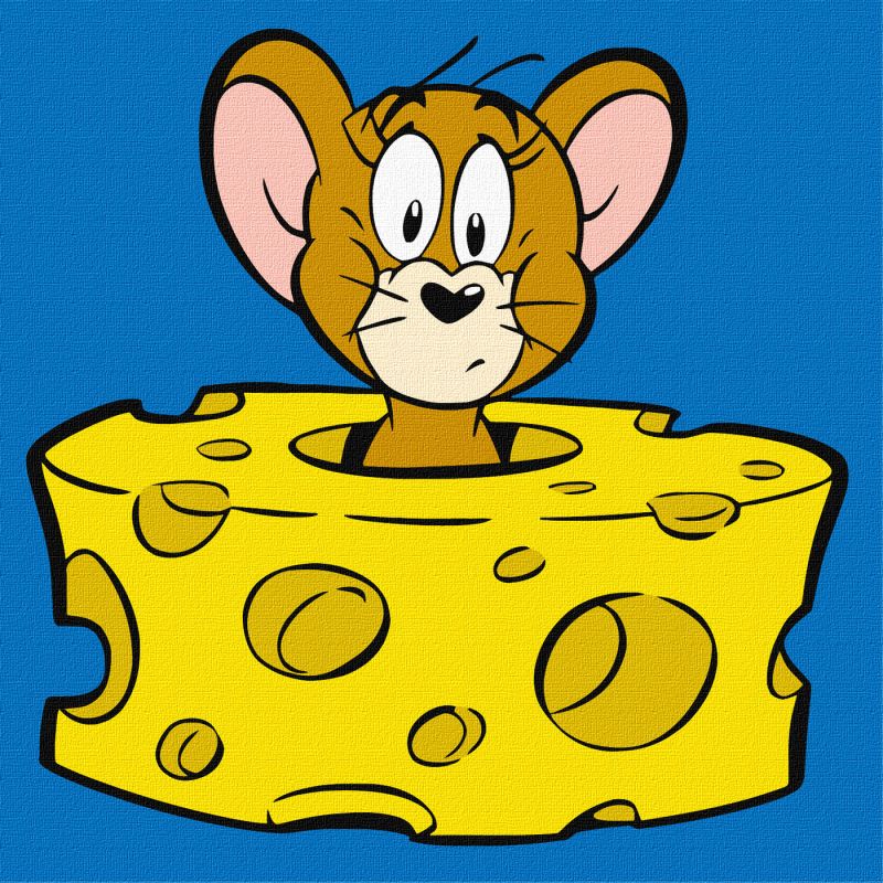 Malen nach Zahlen - Tom und Jerry: Käseliebhaber ©Warner Bros.