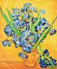 Malen nach Zahlen - Schwertlilien in einer Vase. Van Gogh