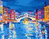 Malen nach Zahlen - Abendliches Venedig