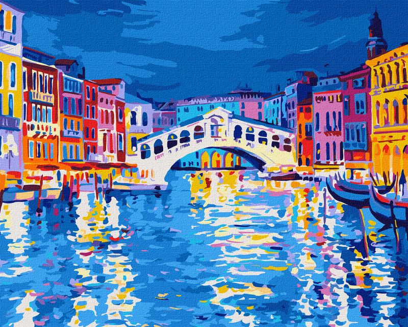Malen nach Zahlen - Abendliches Venedig