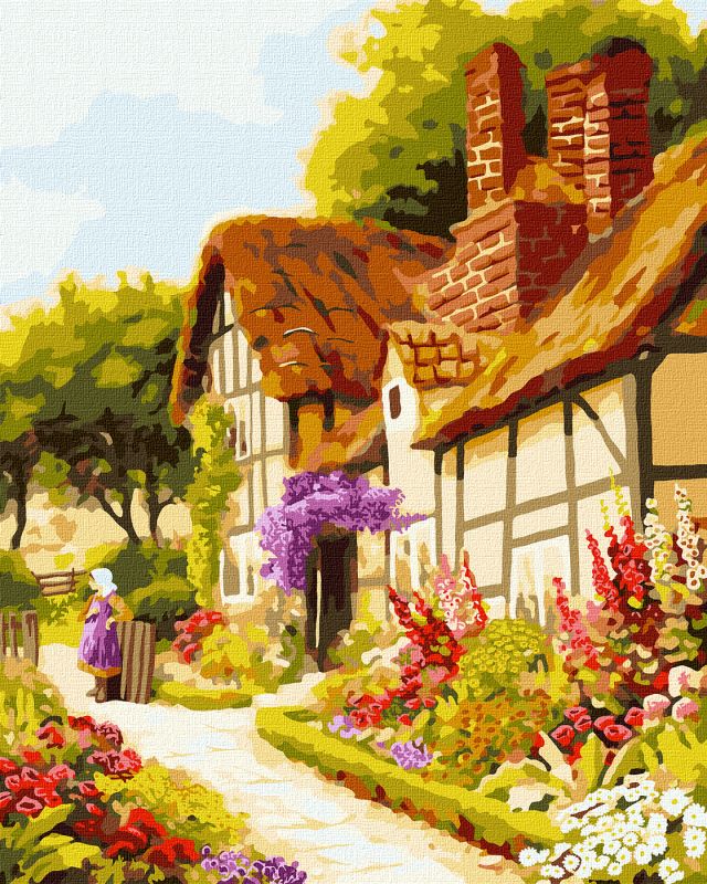Painting by numbers - Fairytale house ©Kateryna Tereshchenko based on Arthur Strachan