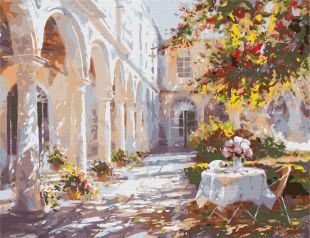 Malen nach Zahlen - Spanischer Innenhof ©Ira Volkova