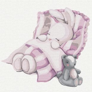 Malen nach Zahlen - Gute Nacht, Hase ©tanya_bonya