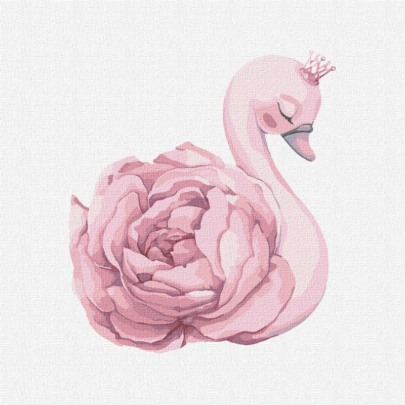 Malen nach Zahlen - Prinzessin Schwan ©tanya_bonya
