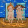 Painting by numbers - Pink glasses ©Katya Dudnik