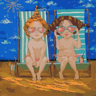 Malen nach Zahlen - Rosa Brille ©Katya Dudnik