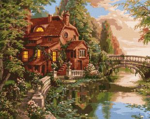 Malen nach Zahlen - Traumhaus ©Sergiy Lobach