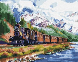 Malen nach Zahlen - Zug nach Hause ©Catrin Bespaliuc