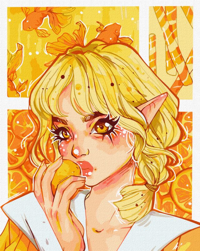 Malen nach Zahlen - Orangen Begeisterung ©nila_art_art