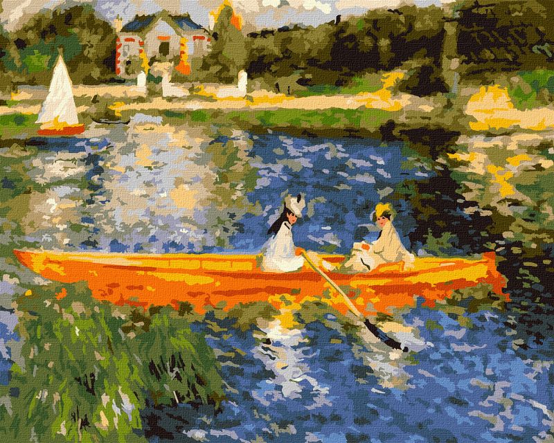 Painting by numbers - Boating on the Seine ©Pierre-Auguste Renoir