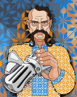 Malen nach Zahlen - Ukrainischer Cyborg ©mosyakart