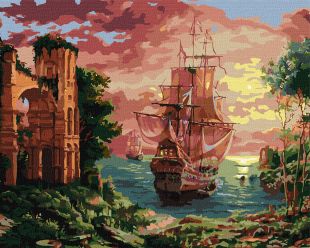 Malen nach Zahlen - Abendlicher Hafen ©Sergiy Lobach