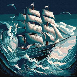 Malen nach Zahlen - Sturm auf dem Meer ©art_selena_ua