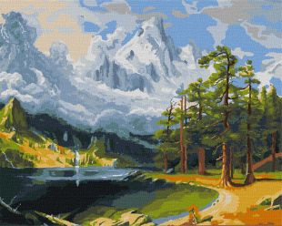 Malen nach Zahlen - Winteratmung ©ArtAlekhina nach Albert Bierstad