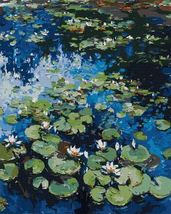 Malen nach Zahlen - Wasserlilien ©Claude Monet