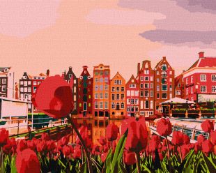 Malen nach Zahlen - Amsterdam am Abend
