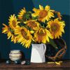 Painting by numbers - Bright sunflowers