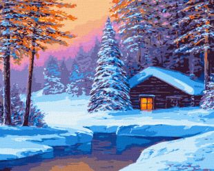 Malen nach Zahlen - Winterliche Stille