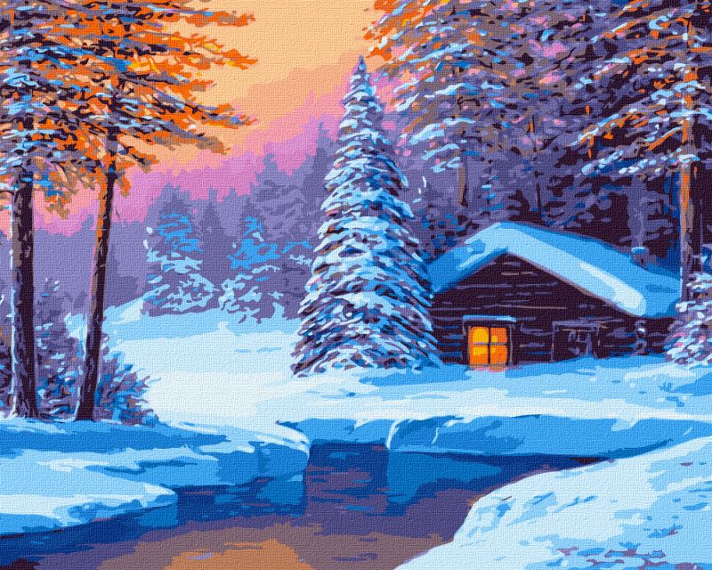 Malen nach Zahlen - Winterliche Stille
